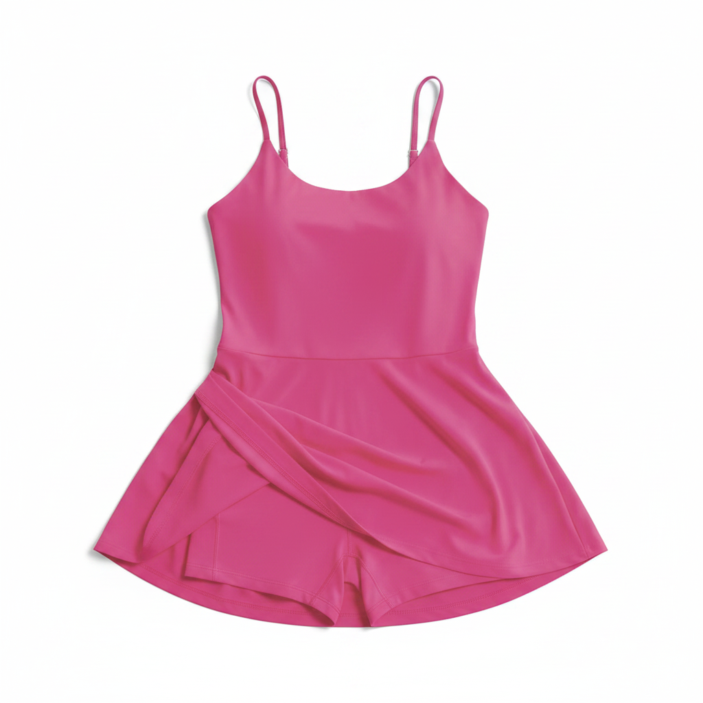 active dress with built-in shorts

