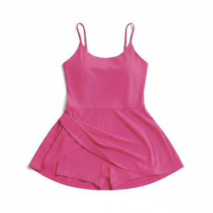active dress with built-in shorts

